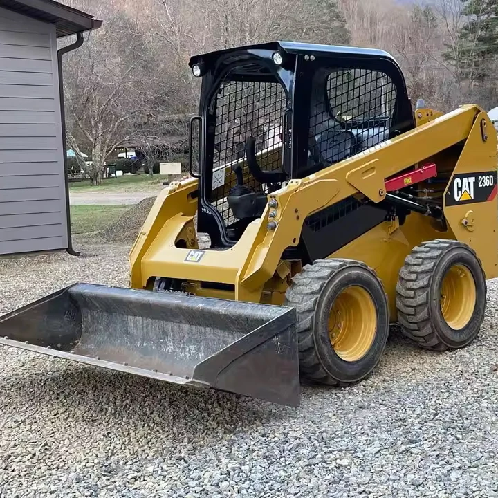 CAT 236D скользящий руль с фронтальным погрузчиком для продажи