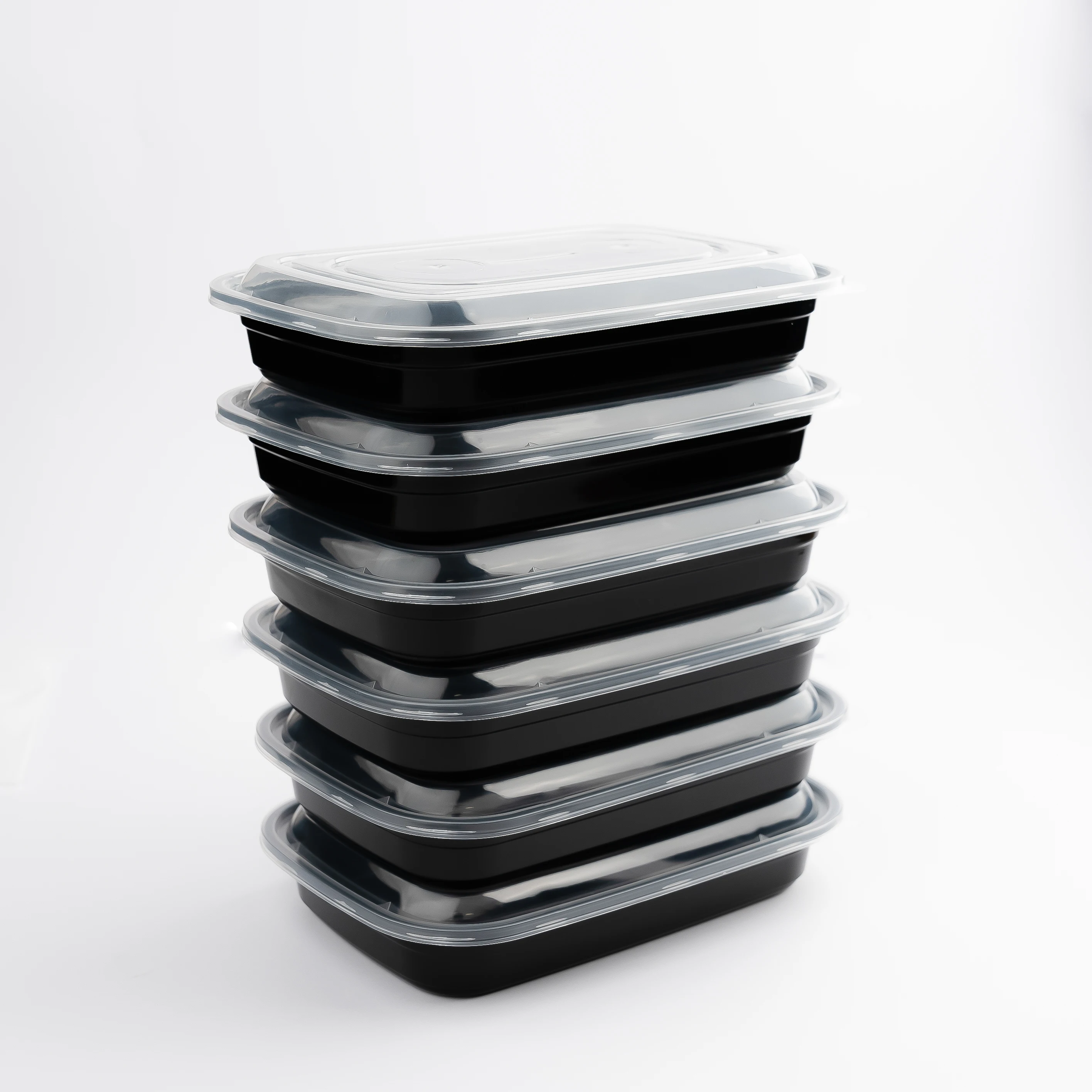 Plastic Package Box Manufacture Cube Rectangular container Microwavable 750 ml with transparent lid at cheap price
