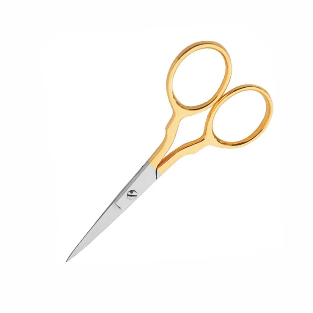 Half Gold Mini Scissors German Stainless Steel Small Classic Embroidery Scissors Tailor Scissors 3 Inch
