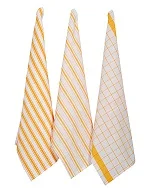 Удобный набор кухонных полотенец из хлопка с гипер-абсорбирующими экологически чистыми и веселыми полосками для домашнего использования Одноразовые функции