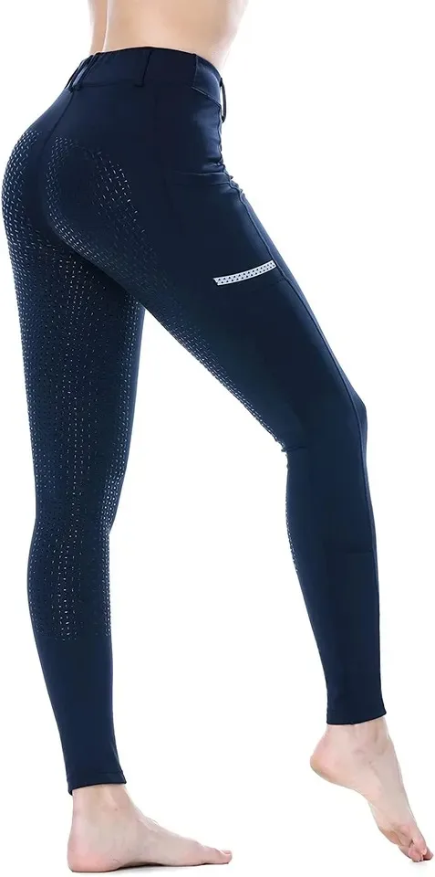 Wholesale smart women breeches horse riding pants equestrian products high quality ladies leggings Silicone Full Seat