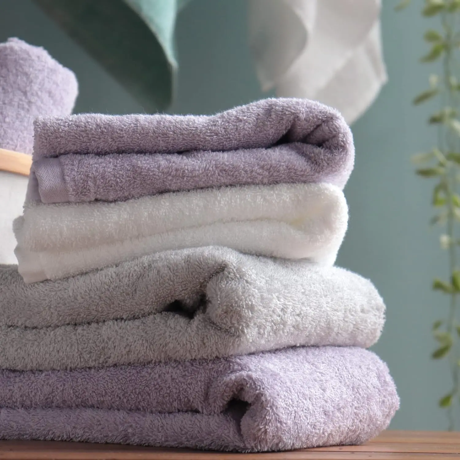 [Inventory Clearance] Cotton Bath towel made in Japan 100% 60cm*120cm 275g 350GSM light soft touch quick dry home Grey White 4pc