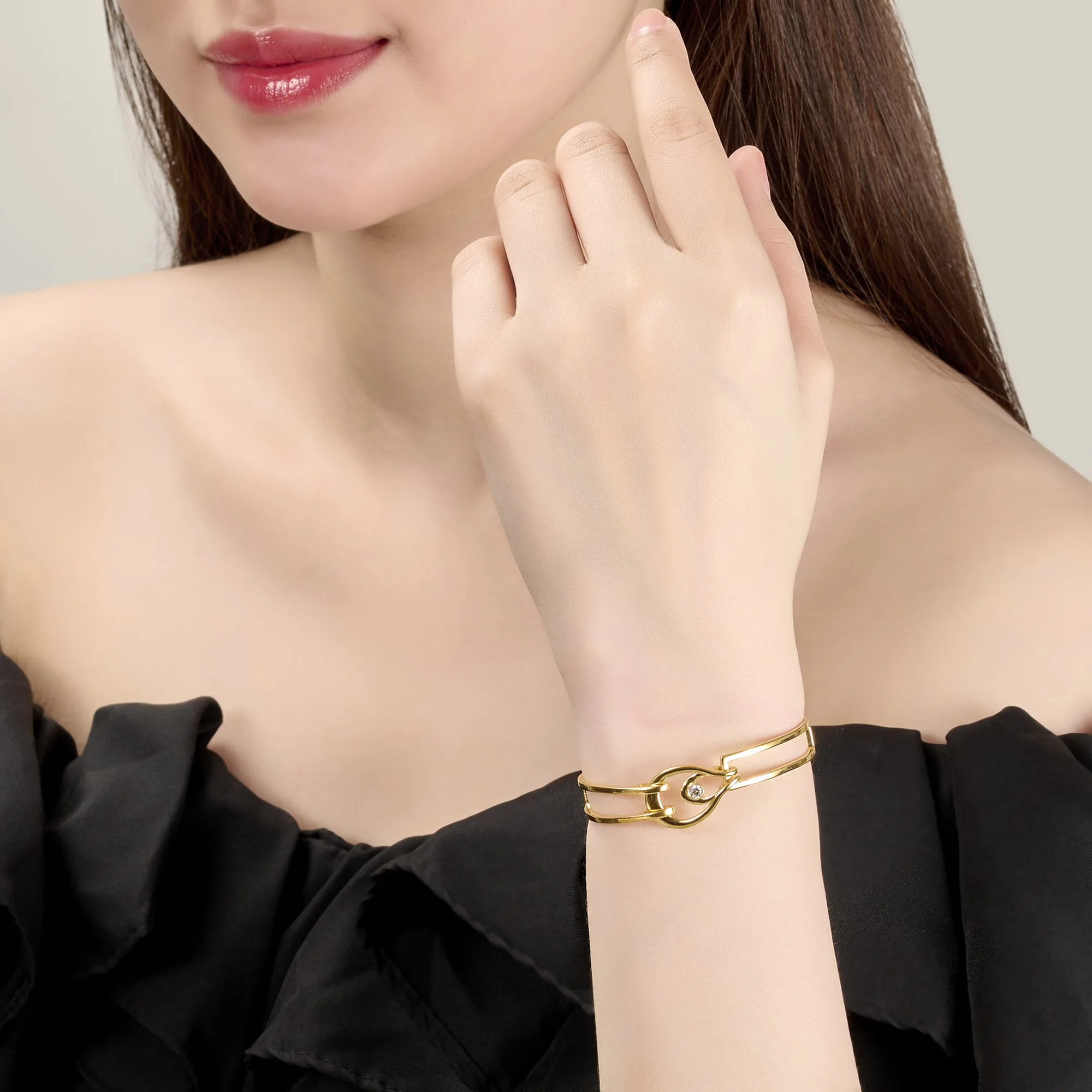 New Arrival High Grade Women Jewelry Pure 925 Sterling Silver Bracelet with Cz Stone Fashion Jewelry Set 2023 New Summer Trend