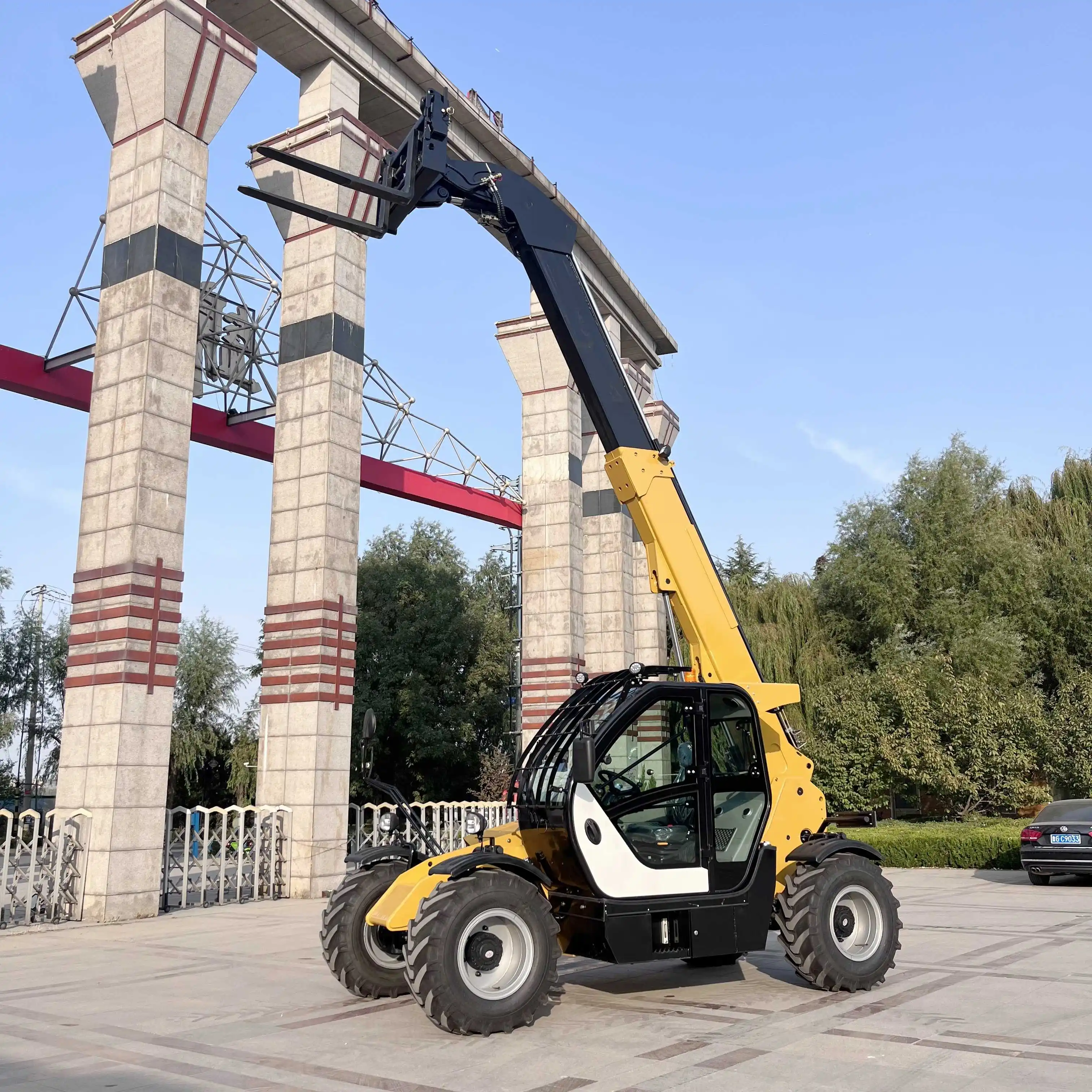 Compact telehandler 3ton small mini telescopic telehandler forklift with epa engine ce high quality low price