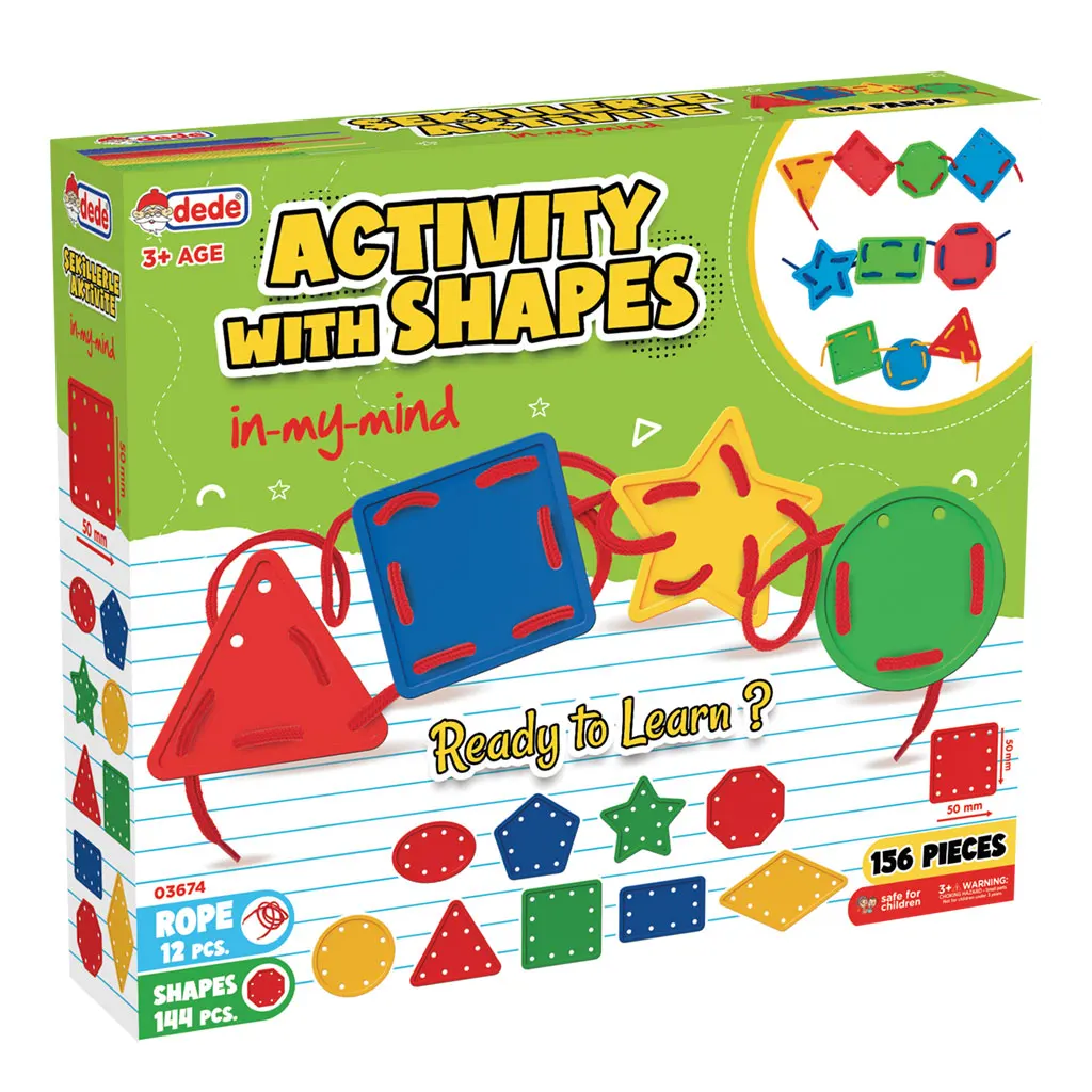 Aktivity With Shapes 156 Pcs Toy Adventures Hot Sale Learn Educational Play Wholesale Children Play Sets Muti Color Play Toys