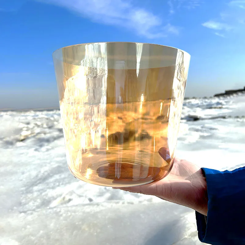 Amazing sound Alchemy Citrine Chakra Tuned Alchemy Clear Cosmic Quartz Crystal Singing Bowls for Sound Healing Meditation