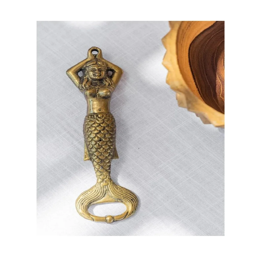 Casted Brass Mermaid Giftware Bottle Opener Custom Designing Bottle Opener For Bar And Household Kitchen use