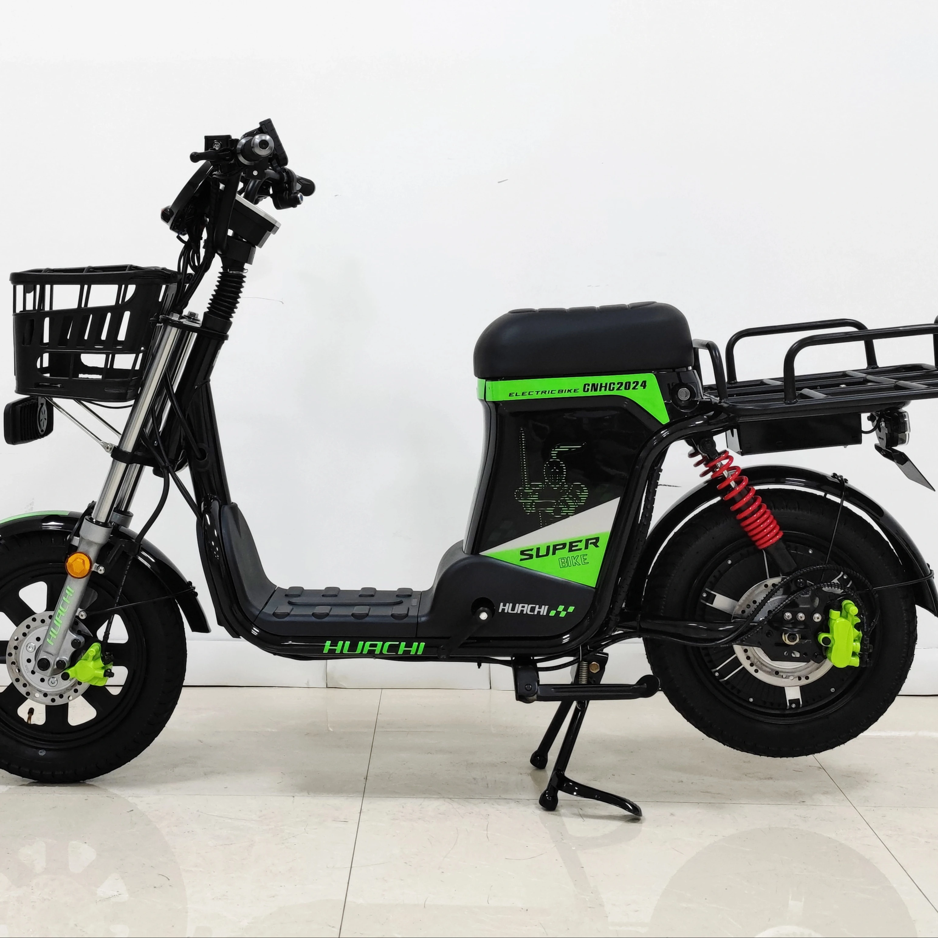 New Design Food Delivery Motorcycle Super Cub Take Away Electric Bike 60V 500W Electric Scooter Moped City Bike