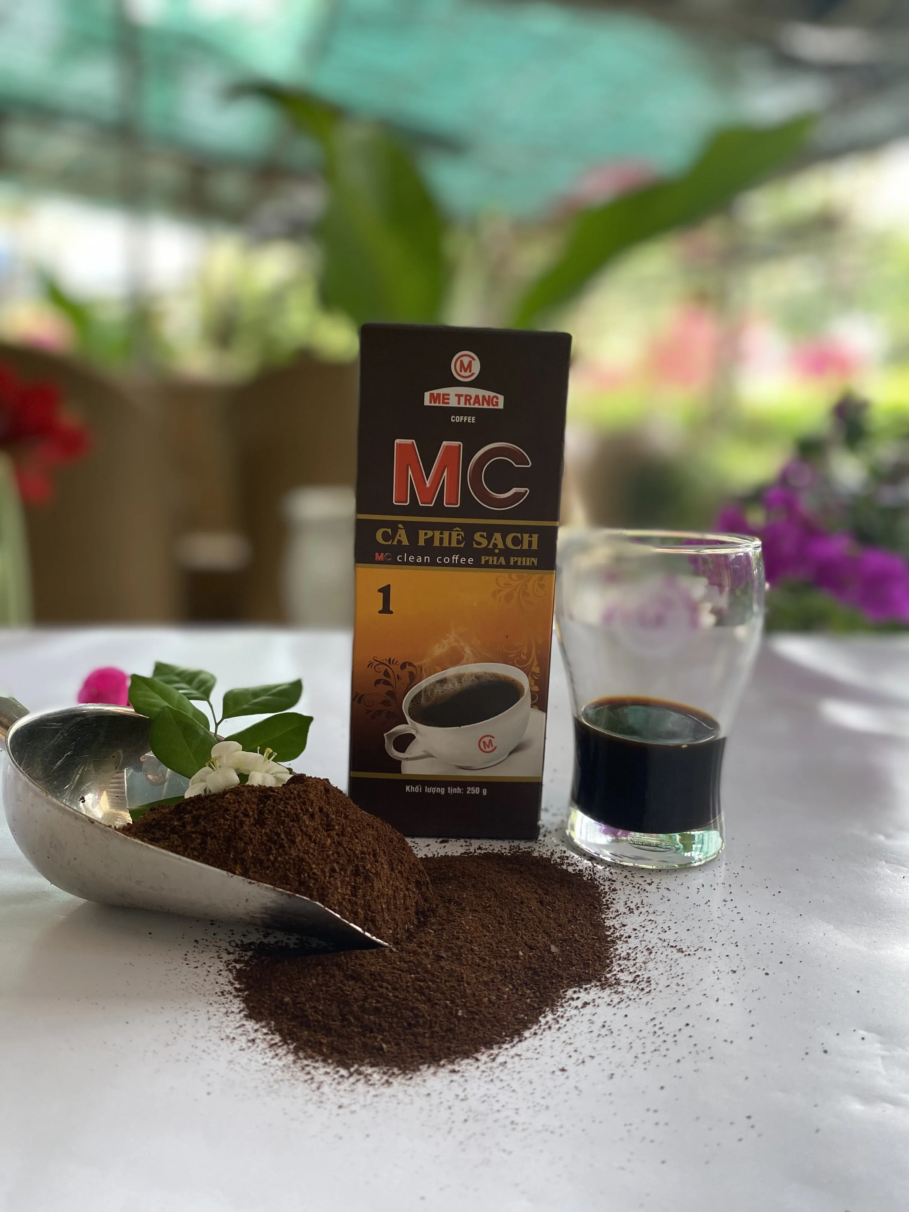 Coffee powder from Vietnam manufacturer - MC1 ground coffee with mixing Arabica Robusta coffee beans