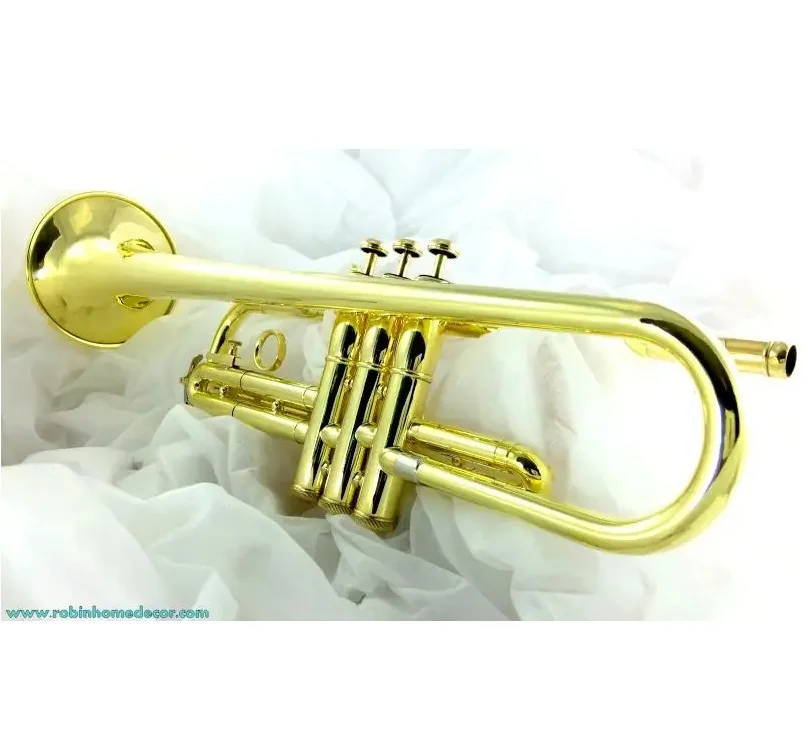 Export Quality Polished Brass B Flat Trumpet Old Special Good Playing Trumpet Available at Wholesale Price from India