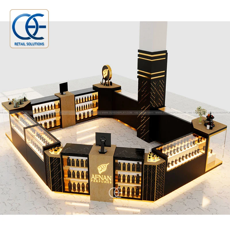 Заводской производитель роскошный парфюмерный магазин современный дизайн витрина для парфюмерии киоск