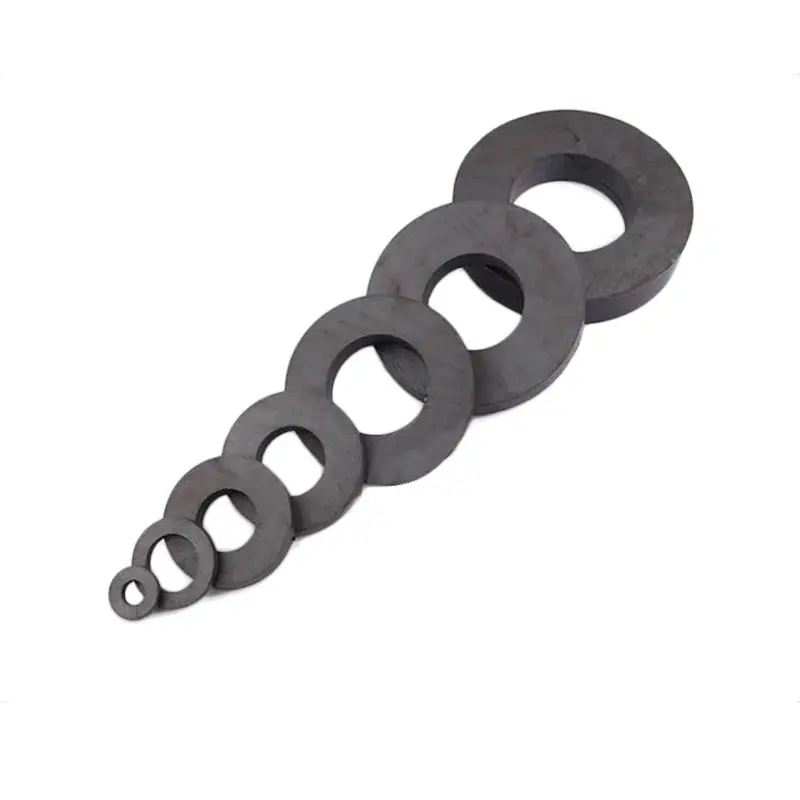 Custom OEM Round Ferrite Magnet Ceramic Ring Magnet For Speaker Magnet