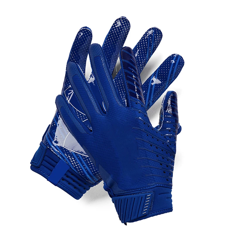 Wholesale pro quality Full over digital printing Custom new design hot selling club various color range American football glove