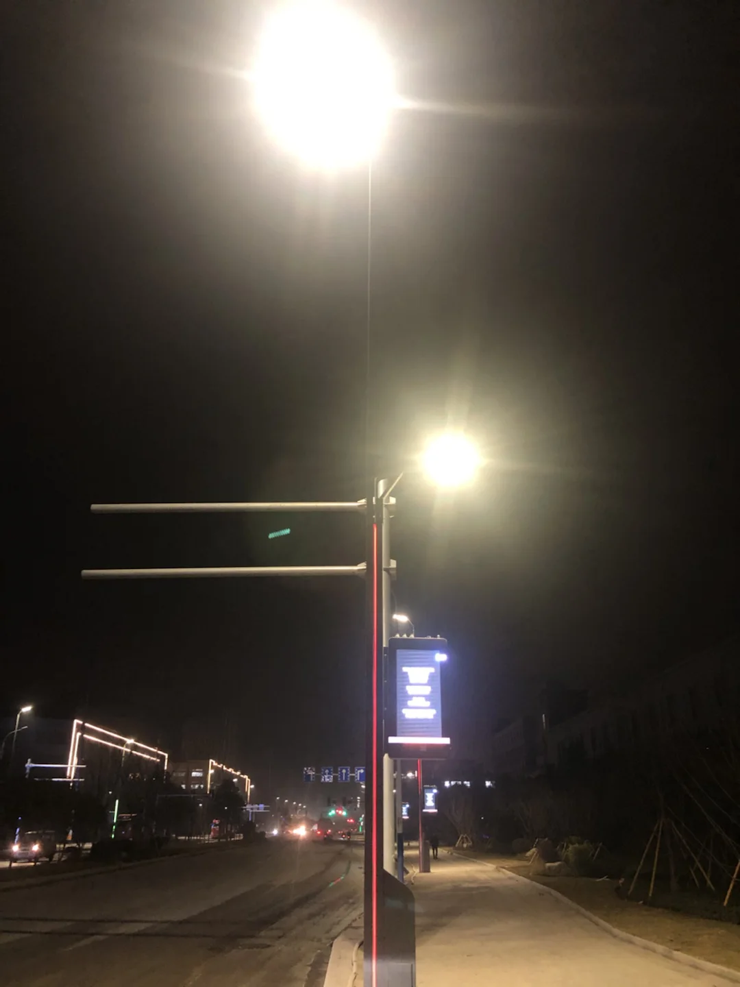 INTEFLY smart pole cloud AI camera Office wall letrero business signs backlit metal logo signage lighted commerical p3 lighting