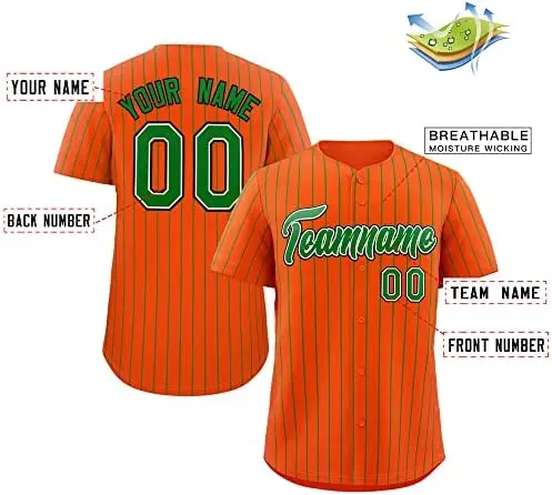 Custom Split Baseball Jersey Button Down Shirt Sports Personalized Stitched Name Number for Men/Women/Boy