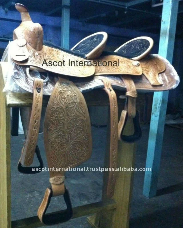 Wholesale Professional Leather Horse Saddle Double Seat Horse Riding racing Equipment Equestrian outdoor sports all seasonal