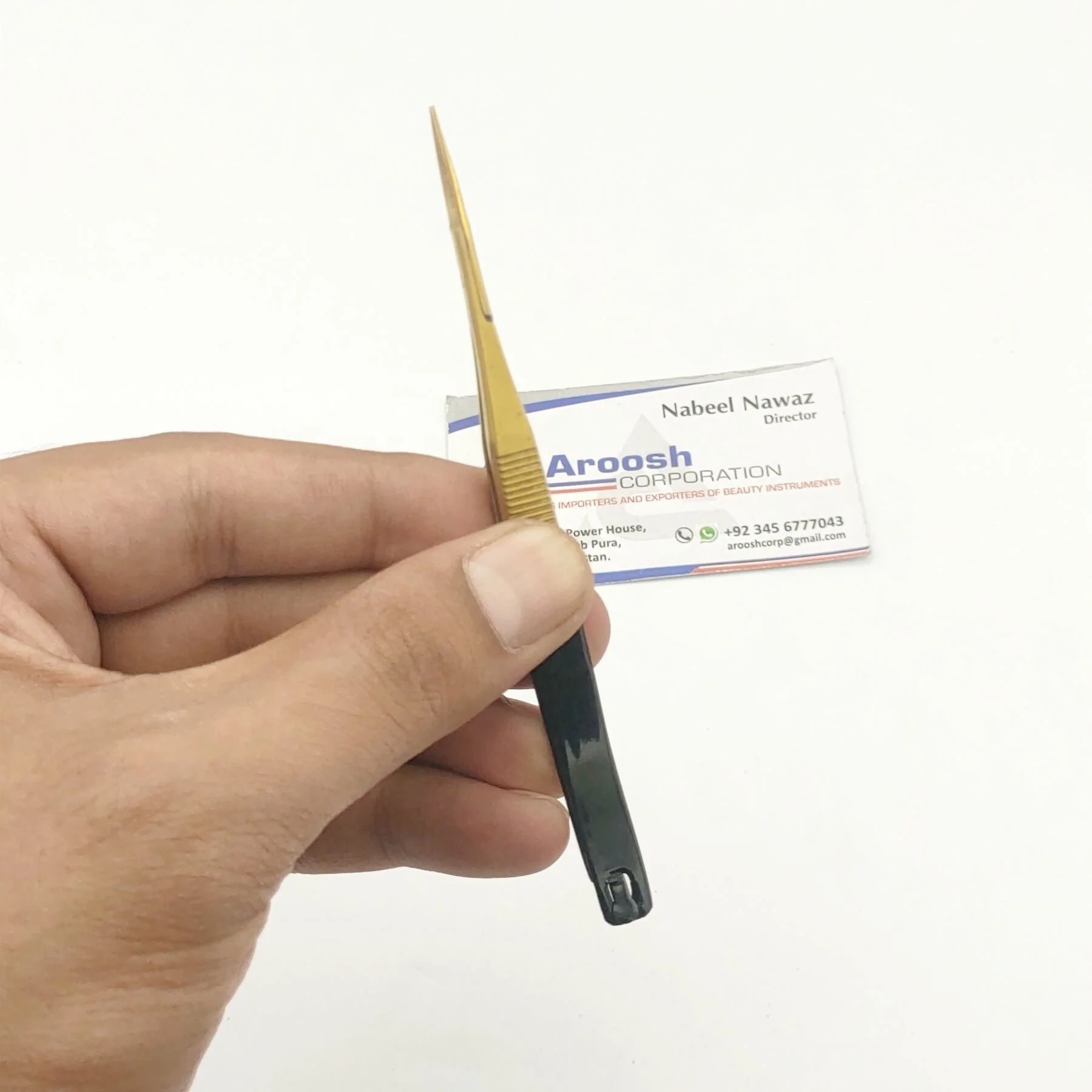 Black Color Straight Spring Scissors Manicure Trimming Eyebrow Scissors