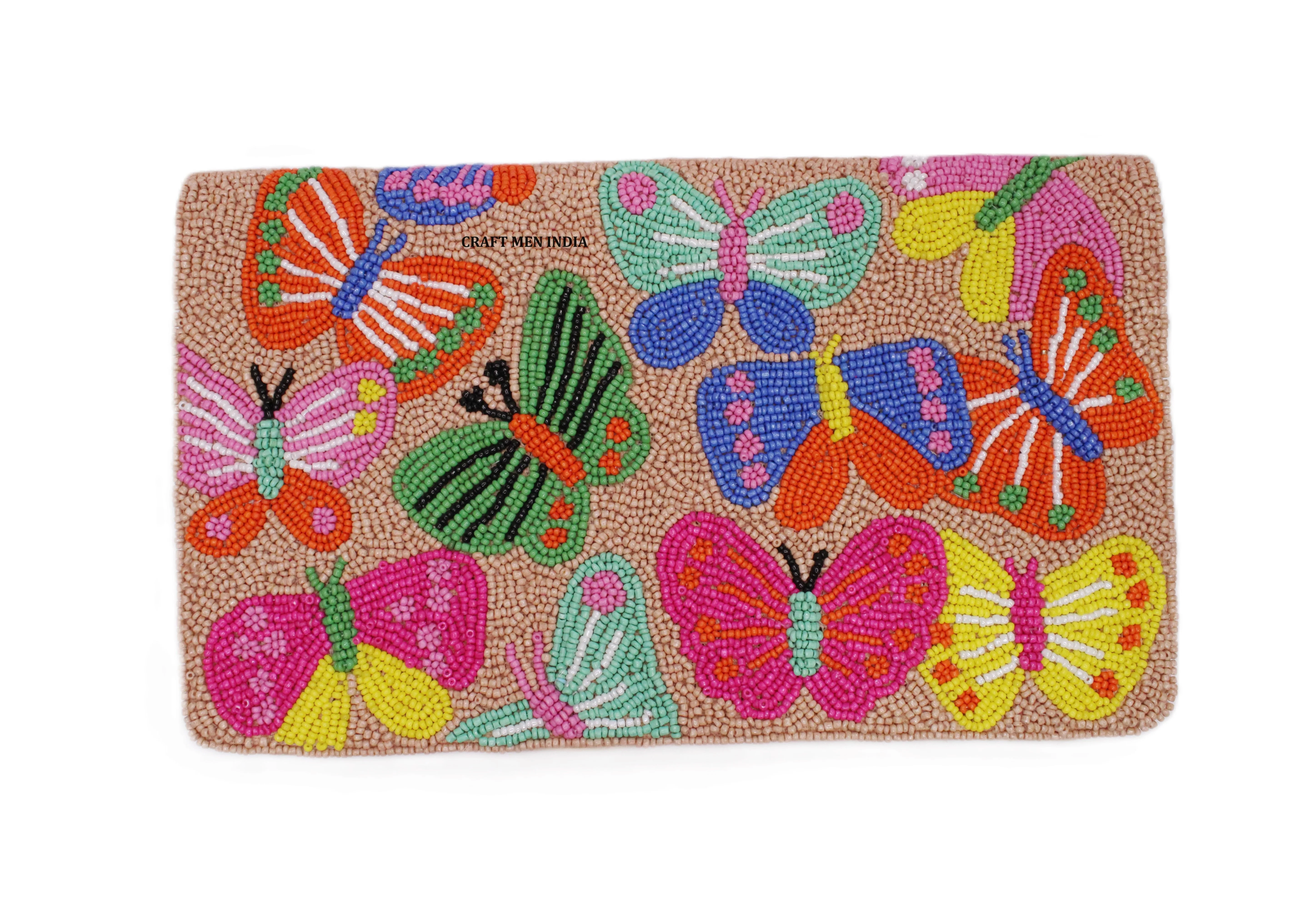 Floral Trend Themed Luxury Clutches High Quality Indian Handmade Beadwork ladies handbags Beaded clutch with intricate beadwork