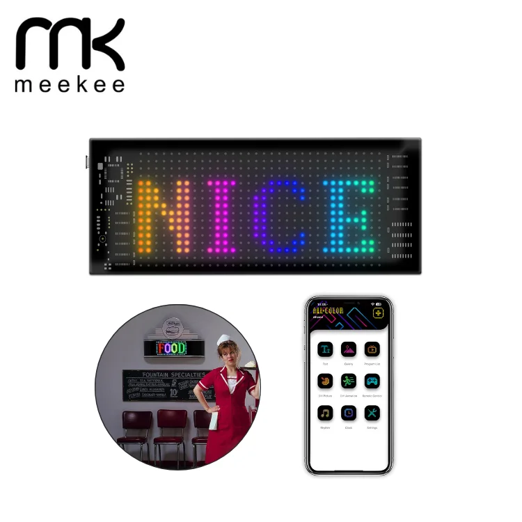Display picture advertising flexible led panel for car