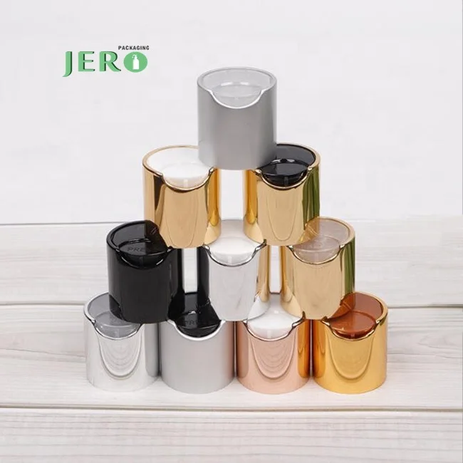 Stocks!20/410 415 golden disc top cap aluminum 24 410 disc top cap silver UV aluminum 28/410 disc top cap fast delivery