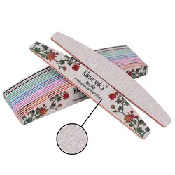 Free Samples Nail File 80/80  Custom Logo Professional Drill Machine Printed 100 150 180 240 Nail File