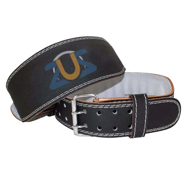 High Quality Wholesale Power Lifting Weightlifting Black Leather Fitness Belt for Gym Workout Training Power lifting Belts