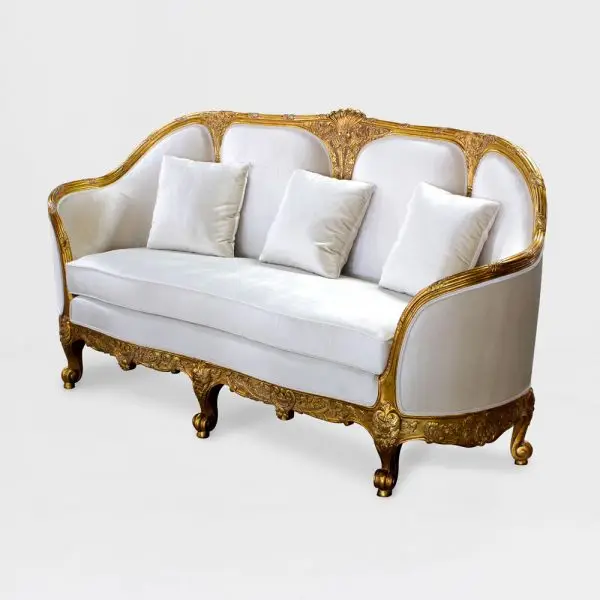 Classic Vintage Royal Luxury Sofa Chair Set Hand-carved Teak Mahogany Wood Living Room Hall Villa School High Quality Artistic