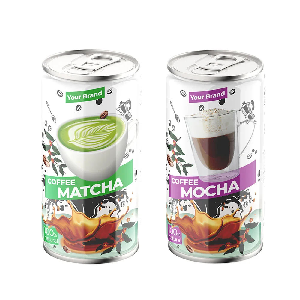 Vietnam Coffee Ready to Drinks 250ml Canned with many flavors - Private Label/ OEM accepted - Free Sample - Free Design