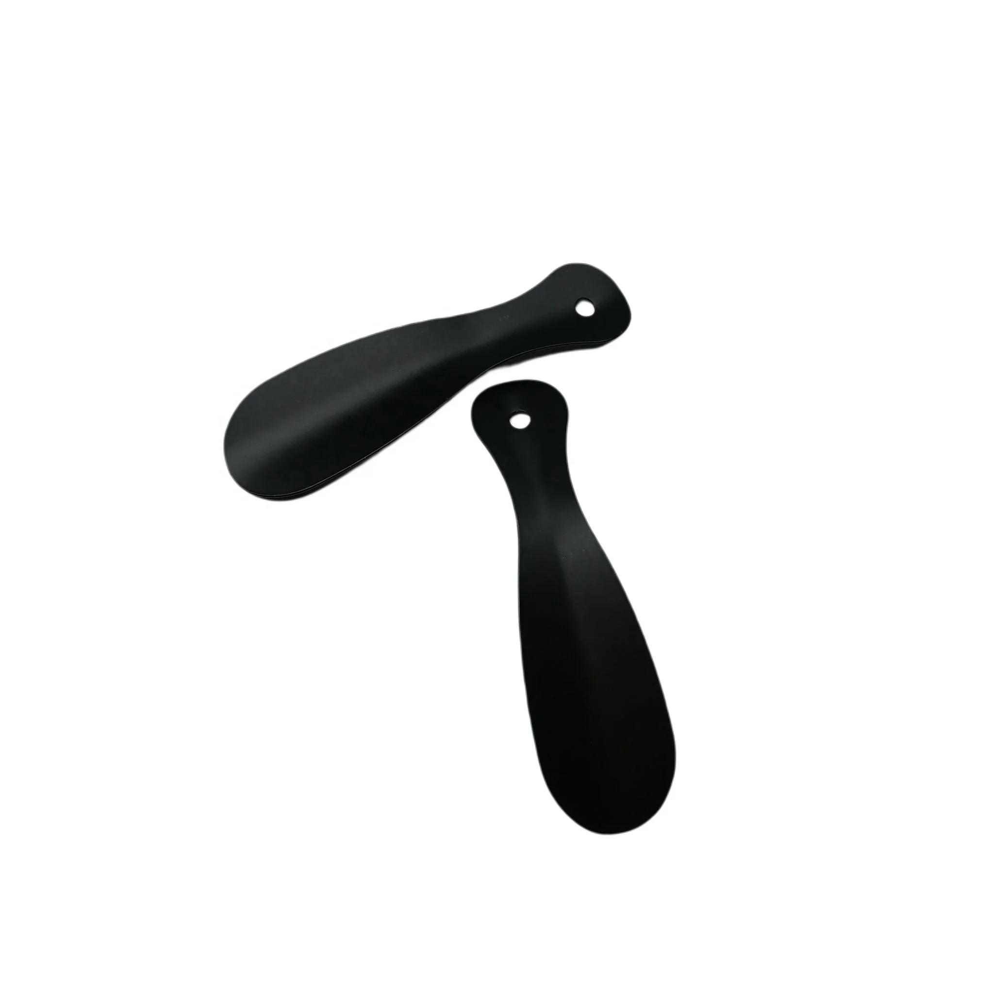 Black Matte Paint Metal Shoe Horn Stainless Steel ShoeHorn 7.5 Inches