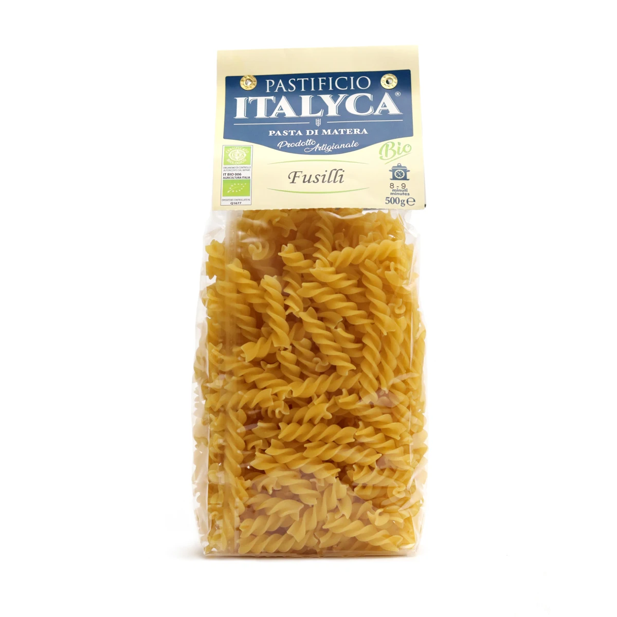 best quality italian fusilli 500g certified organic artisanal pasta made in italy italian dry pasta