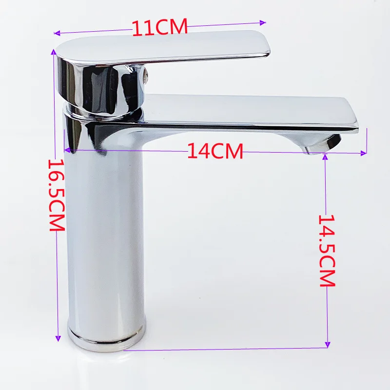 modern luxury bathroom bath & shower faucets wash water tap mixer Chrome zinc alloy sinks basin faucet