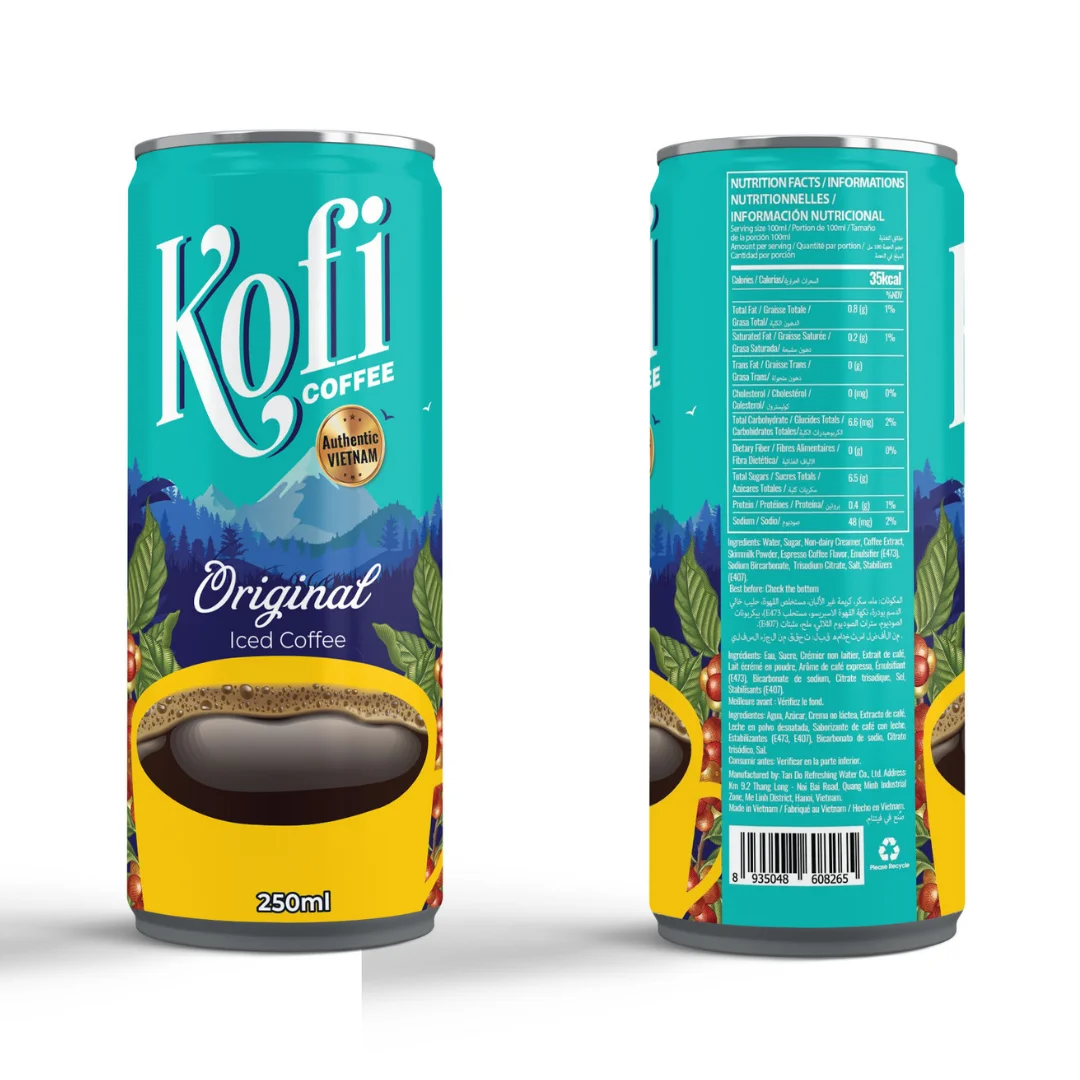 Ready to Drink Original Blac Coffee canned Drink Vietnamese (Arabica & Robusta) - Private Label Accepted strong Flavor