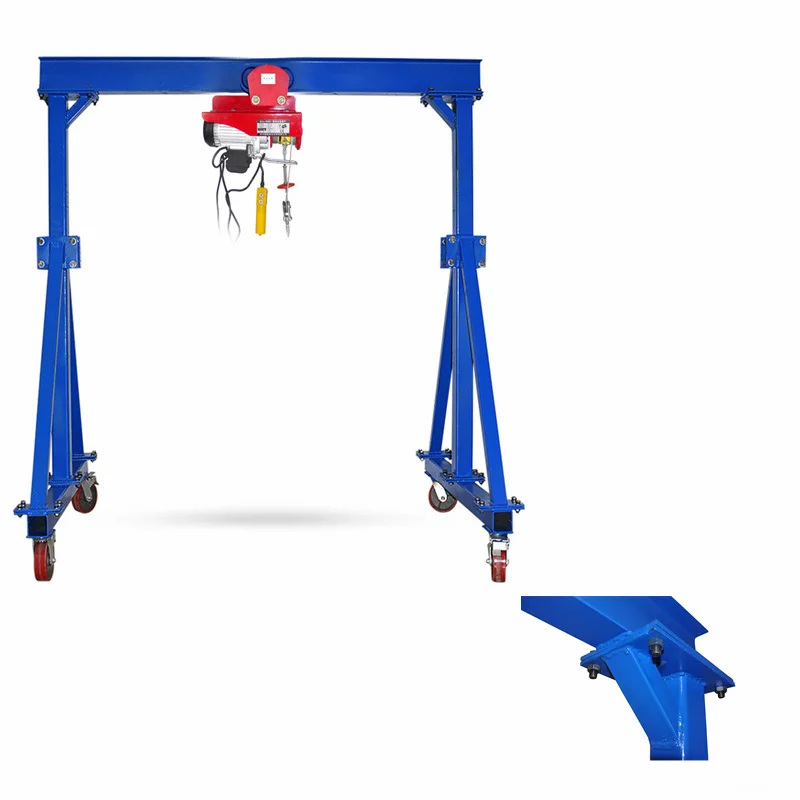 Mobile Electric Gantry Crane Without Rail Wheel Type Gantry Crane for sale