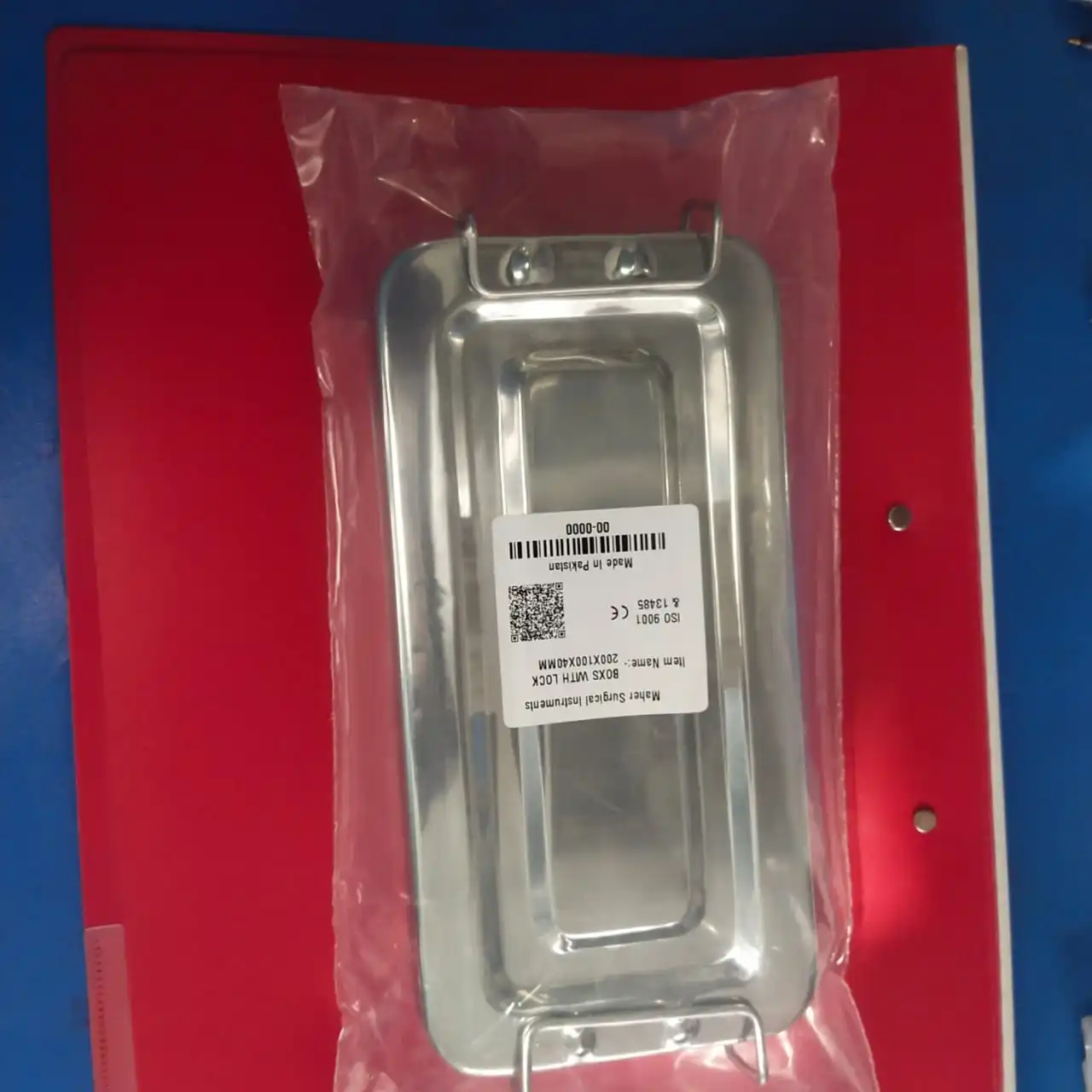 2970 Stainless Steel Hollow Ware Instruments Surgical Tray Manual Power Skin Stapler Included