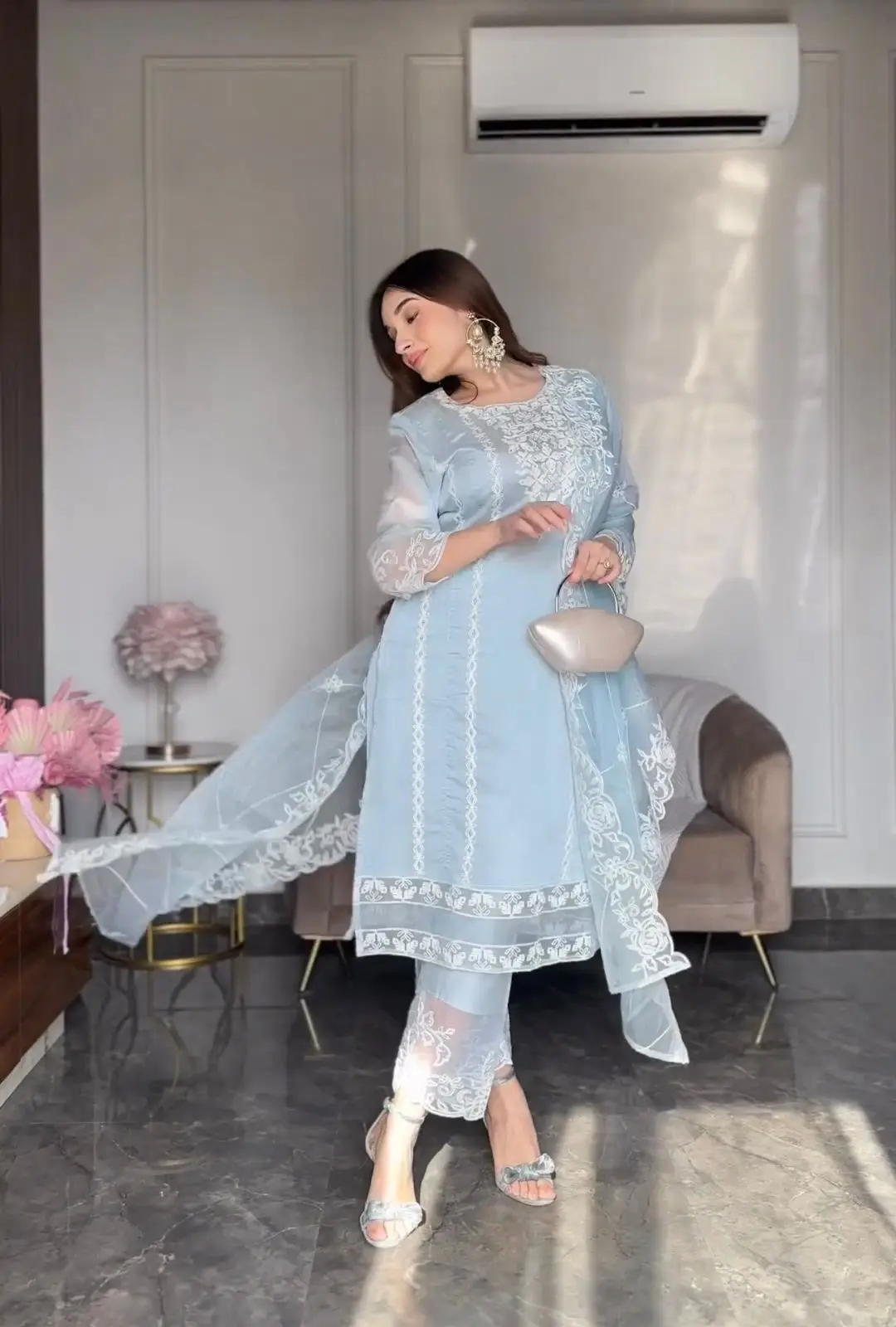 Высококачественные индийские пакистанские женские сшитые костюмы Shalwar Kameez оптом женское шелковое платье