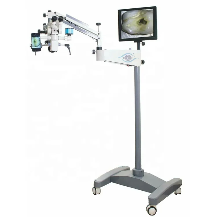 Portable Factory Price Dental Operating Microscope with Beam Splitter and digital Camera