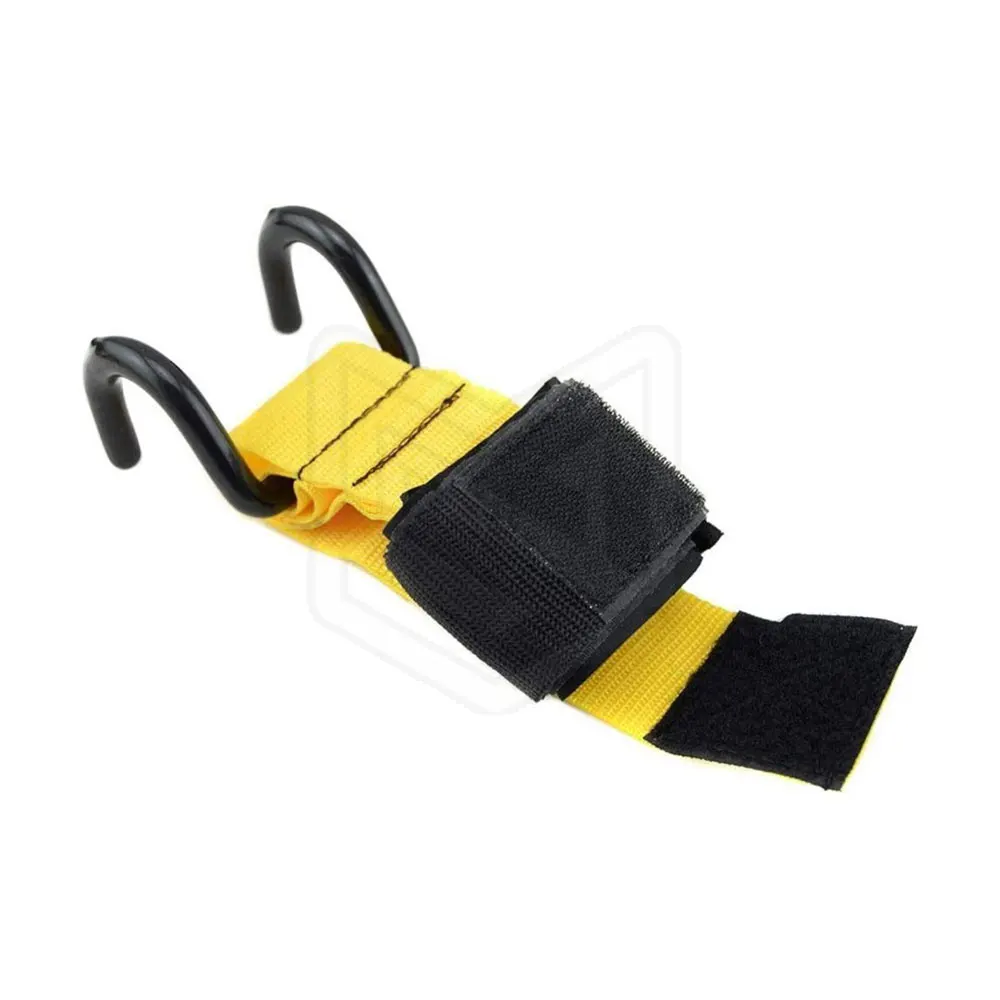 Gym Heavy Duty Weight Lifting Barbell Hooks Power Hooks Fitness Wrist Holder Rod / Gym Heavy Duty Weightlifting Barbell hooks