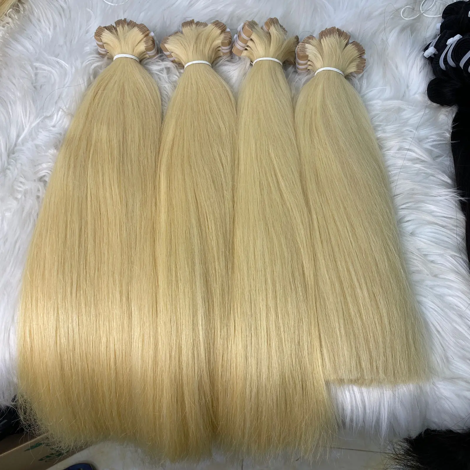 Wholesale 100% Virgin Remy Human Extention Hair Real Human Hair Tape Hair Extensions Smooth No Chemical
