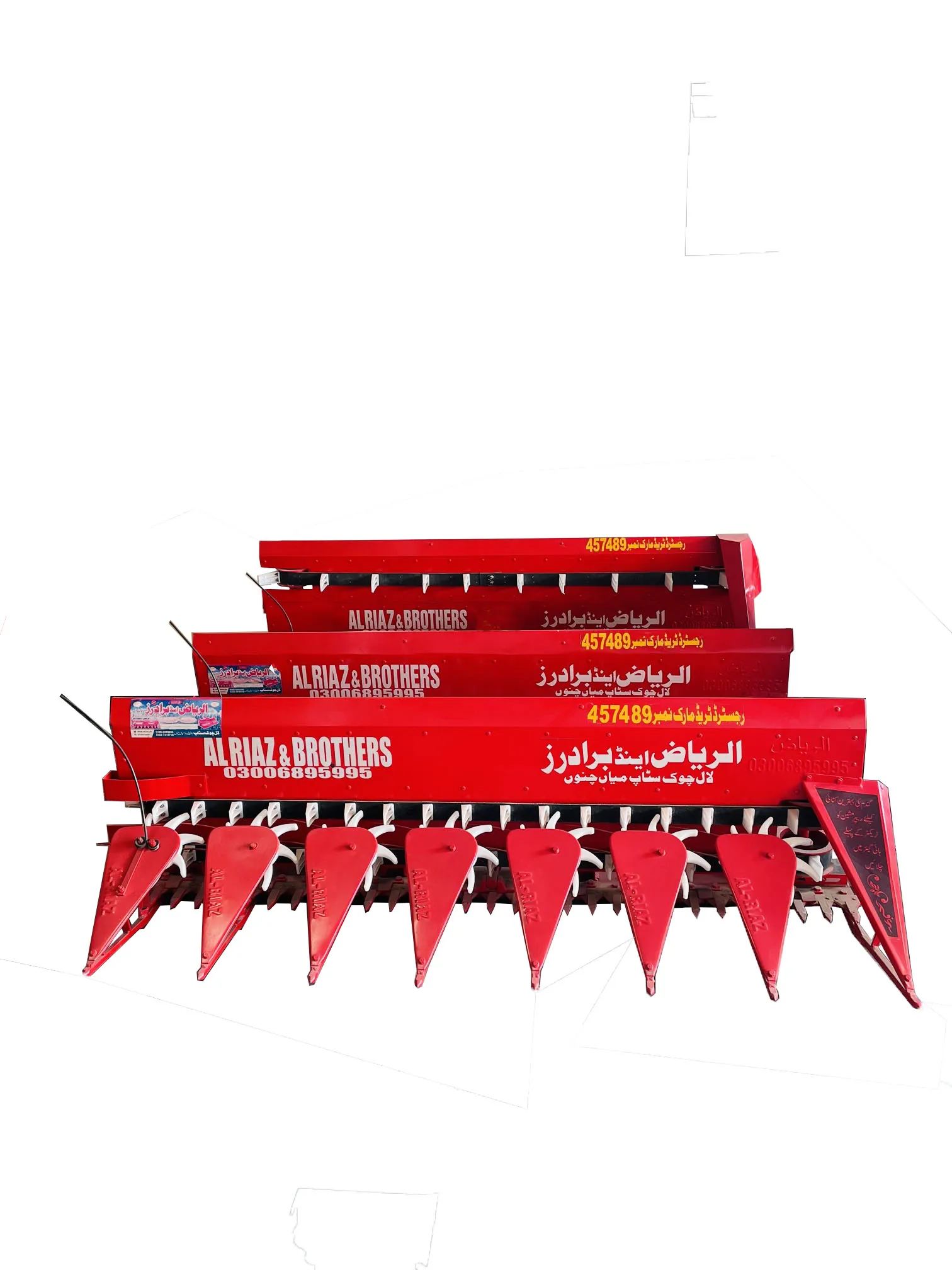 Farm Equipment, wholesale PTO Driven tractor mounted Wheat, Rice and alfalfa cutting 7 rows 2 Belts Reaper