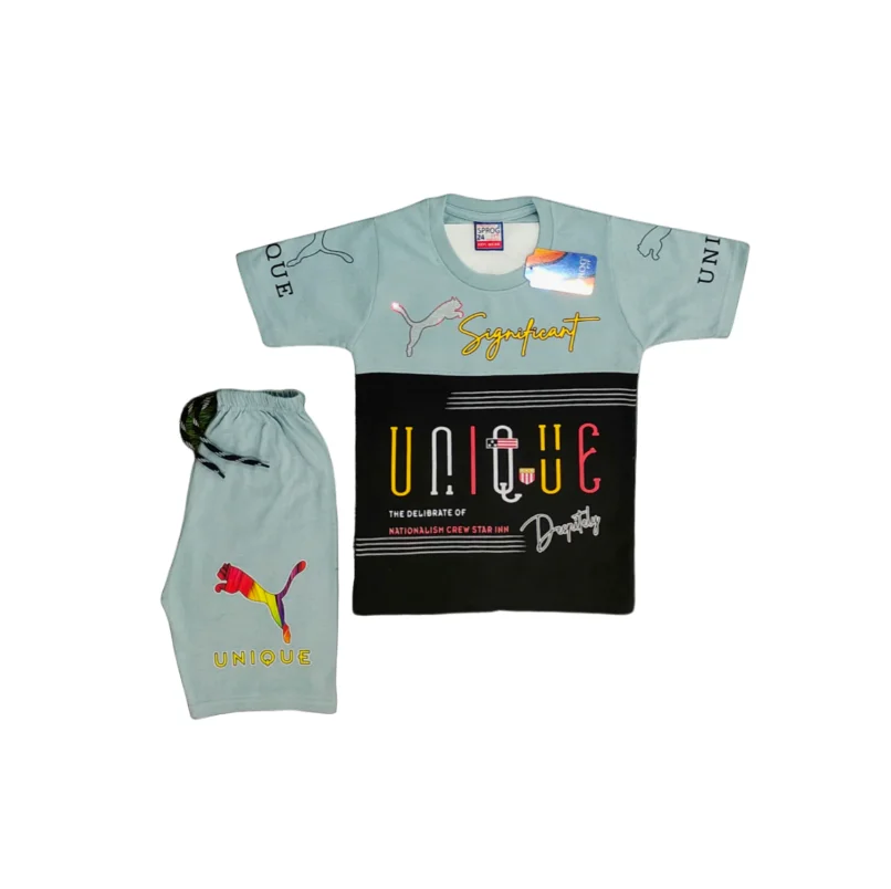 Modern Printed Design Summer Appropriate Kids Clothing Set Available at Low Price from India