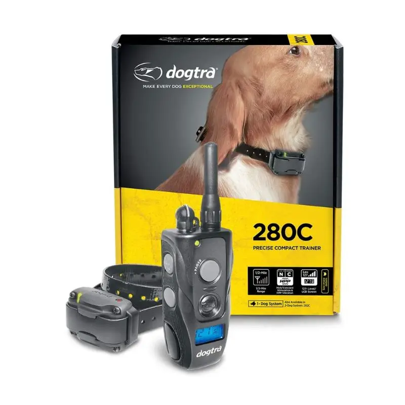 Dogtra 280C электронный ошейник водонепроницаемый 127 с точным управлением ЖК-экран дистанционным обучением для собак