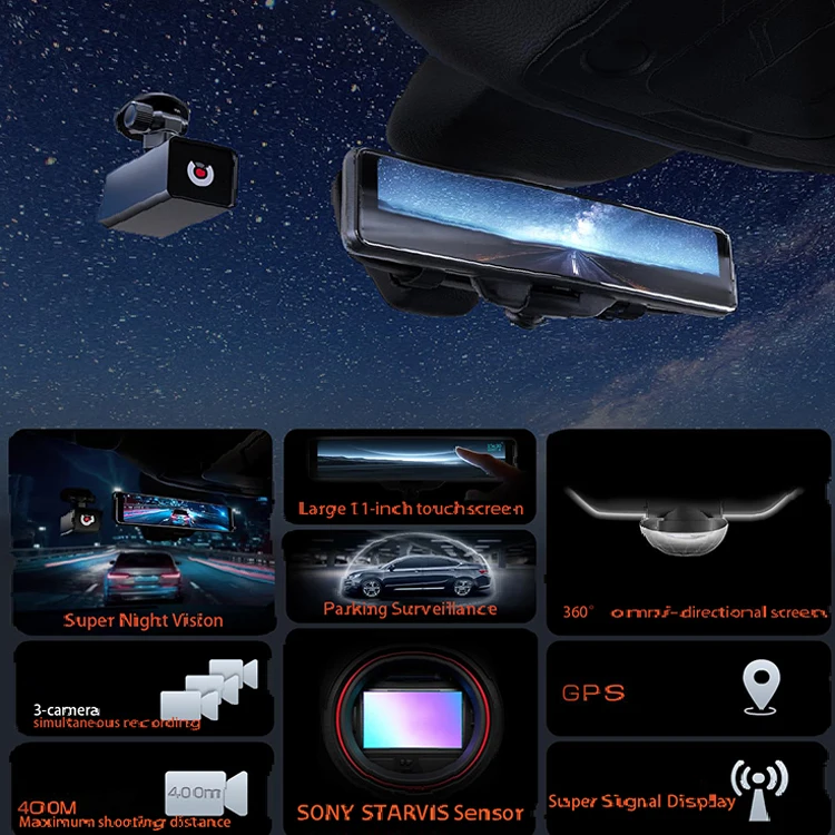 4-канальная видеорегистратор AKEEYO 1080p производство видеокамер 360 градусов автомобильный Автомобиль