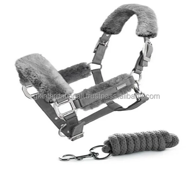 Best Selling Fleece Padding Lightweight Nylon Horse Halter in All Custom Sizes & Adjustable Accessories with Matching Lead Ropes