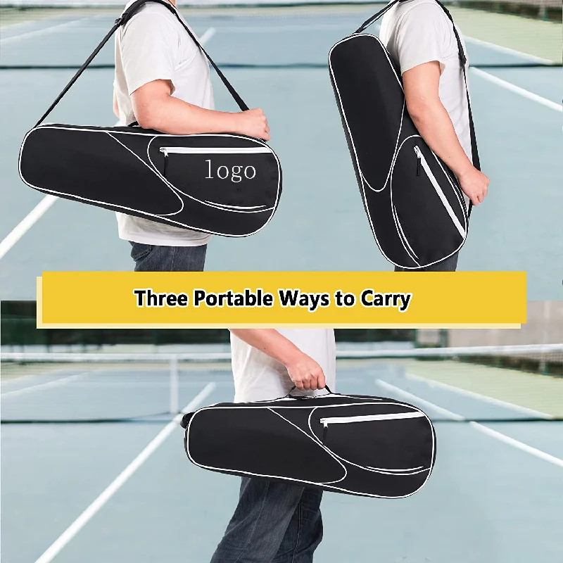 Custom Logo Waterproof Promo Beach Badminton Tennis Racquetball Racket Racquet Bag Double