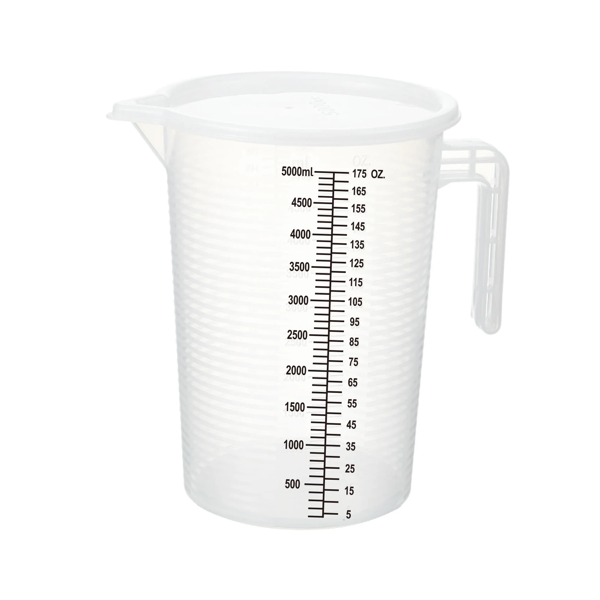 Food Grade Plastic Graduated Cups 3500ml Clear PP Measuring Cup with Double Scale Measuring Jug