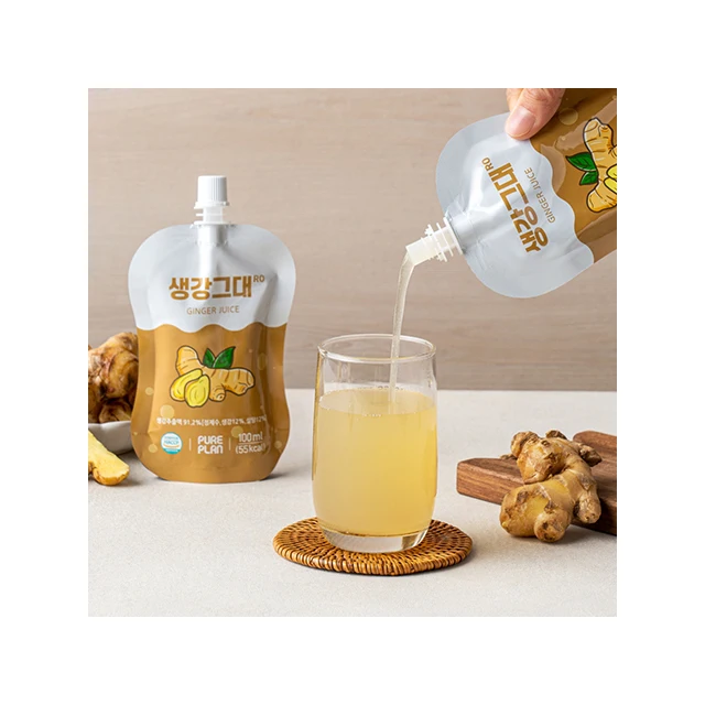 (pure bright and warm cooperative) - pureplan real ginger juice 100ml*15pouch made with Korean gingers KOTRA