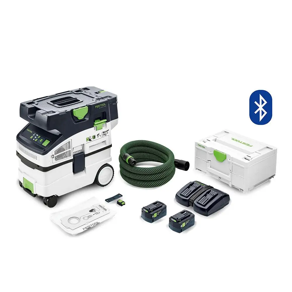 Festool CTMC MIDI I-Plus (577151) 36V 5.2Ah (18V x 2) литий-ионный беспроводной мобильный комплект для удаления пыли класса М