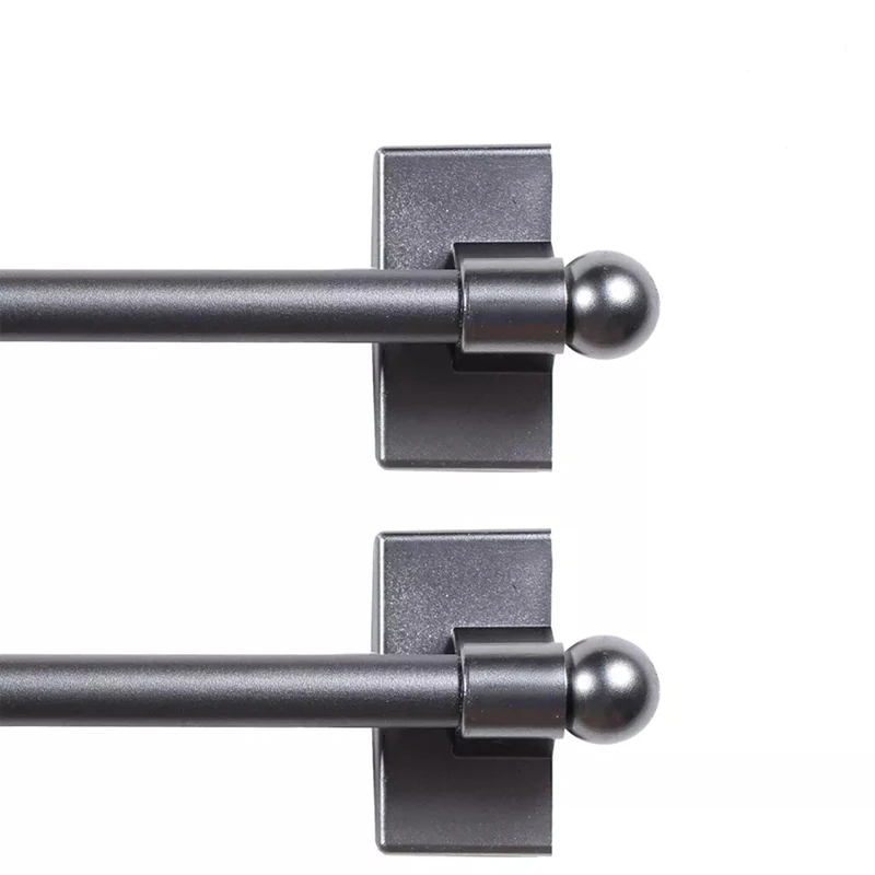 Adjustable Appliance Petite Ball Magnetic Curtain Rods for Lightweight Curtains Tissue Towel