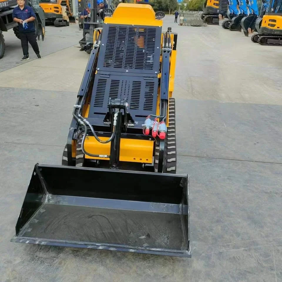 Мини-погрузчик погрузчик двигатель Kubota D1105 черного и желтого цветов 3 насоса клапана