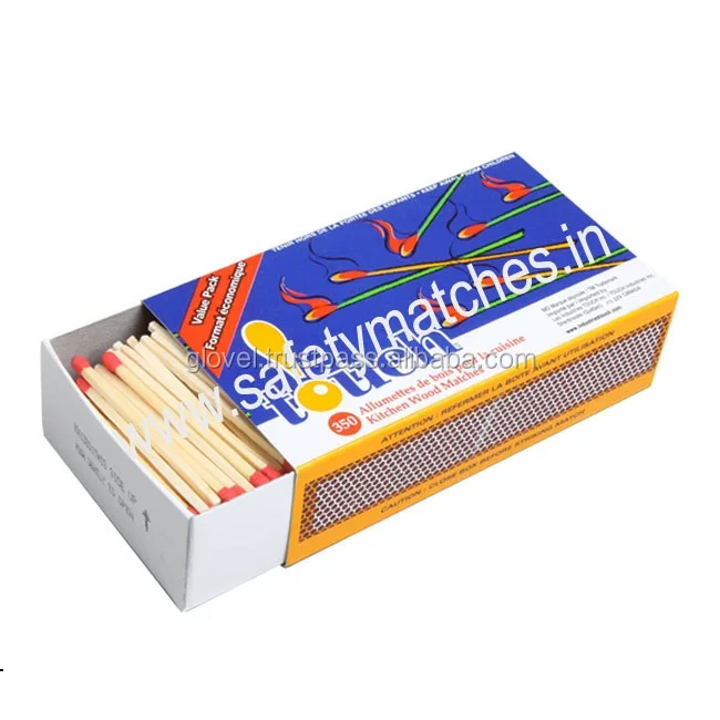 Premium Quality Kitchen safety matches 220 stick for bulk packing direct manufacture and wholesale dealer from india